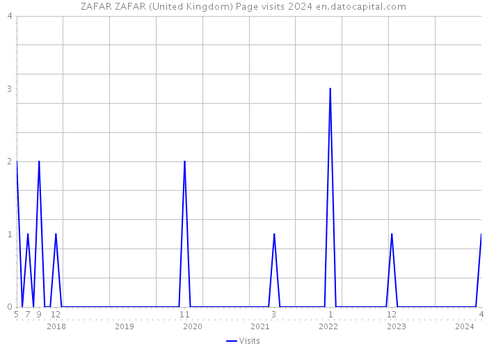 ZAFAR ZAFAR (United Kingdom) Page visits 2024 