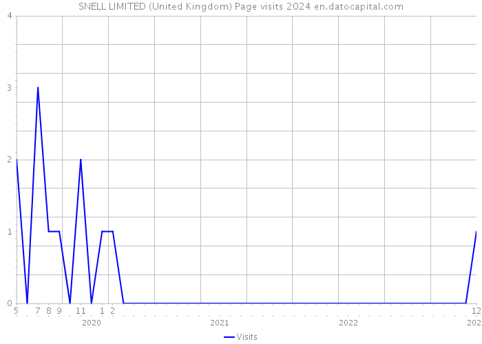 SNELL LIMITED (United Kingdom) Page visits 2024 