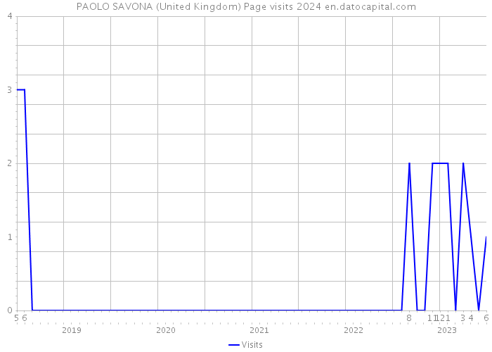 PAOLO SAVONA (United Kingdom) Page visits 2024 