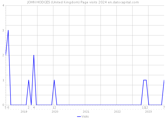 JOHN HODGES (United Kingdom) Page visits 2024 