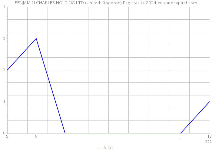 BENJAMIN CHARLES HOLDING LTD (United Kingdom) Page visits 2024 