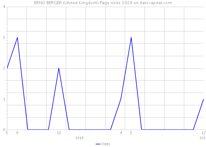 ERNO BERGER (United Kingdom) Page visits 2024 