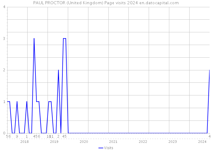 PAUL PROCTOR (United Kingdom) Page visits 2024 