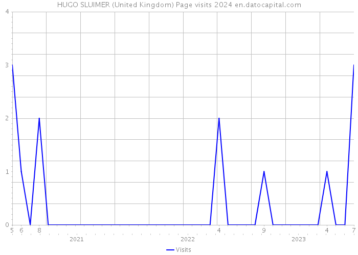 HUGO SLUIMER (United Kingdom) Page visits 2024 