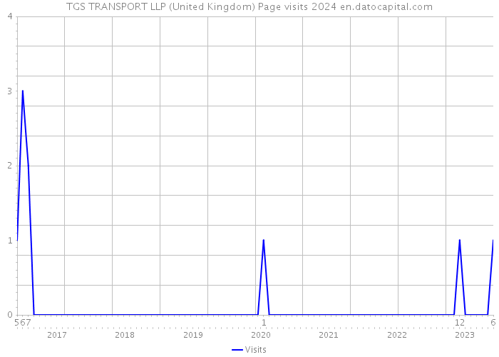 TGS TRANSPORT LLP (United Kingdom) Page visits 2024 