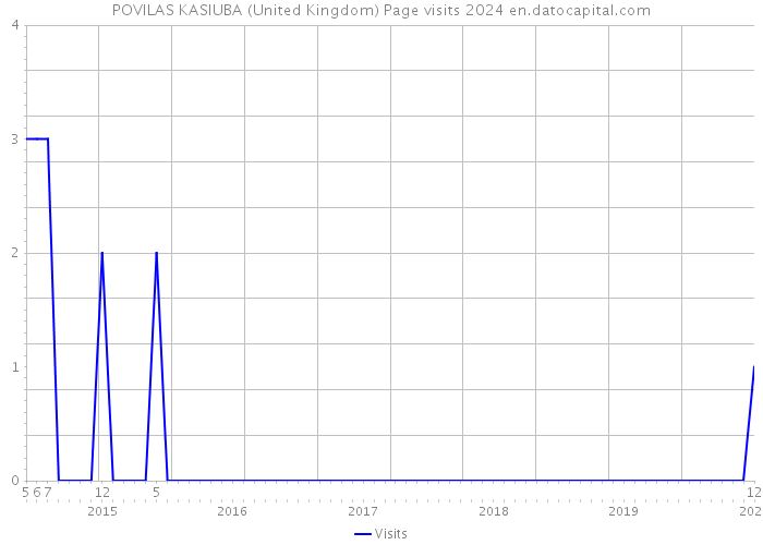 POVILAS KASIUBA (United Kingdom) Page visits 2024 
