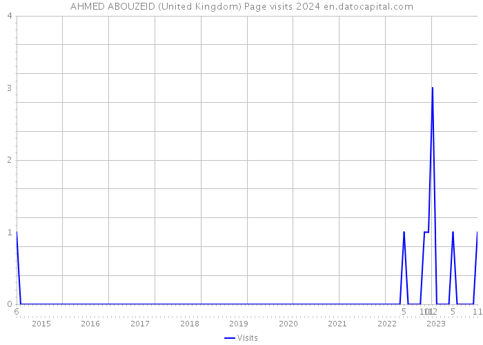 AHMED ABOUZEID (United Kingdom) Page visits 2024 