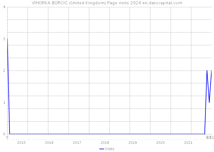 VIHORKA BORCIC (United Kingdom) Page visits 2024 