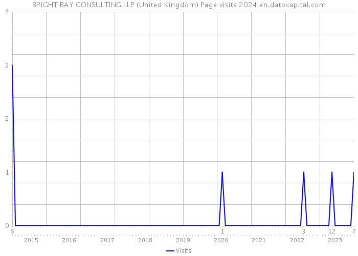 BRIGHT BAY CONSULTING LLP (United Kingdom) Page visits 2024 