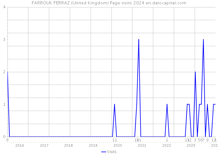 FARROUK FERRAZ (United Kingdom) Page visits 2024 