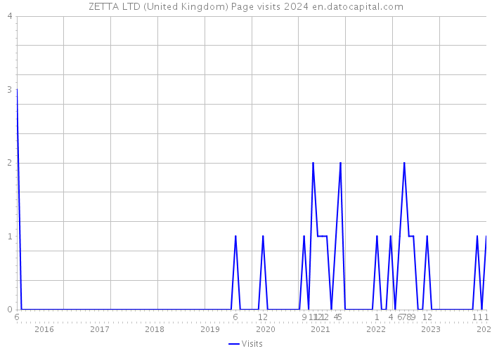 ZETTA LTD (United Kingdom) Page visits 2024 