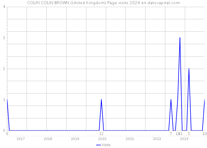 COLIN COLIN BROWN (United Kingdom) Page visits 2024 