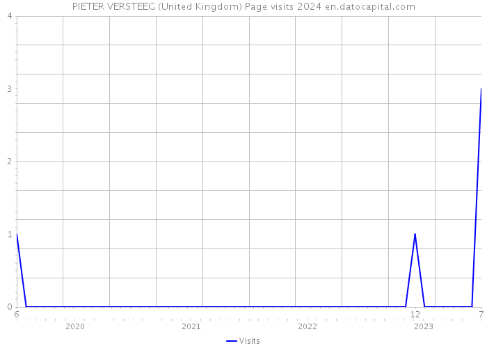 PIETER VERSTEEG (United Kingdom) Page visits 2024 