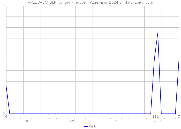 AXEL SALANDER (United Kingdom) Page visits 2024 