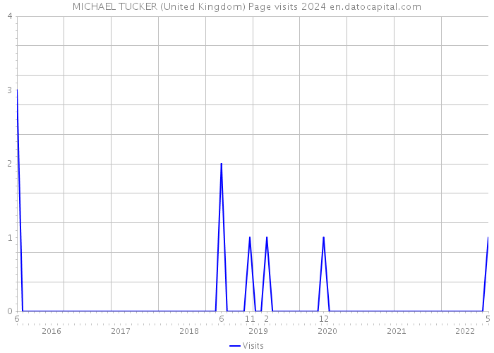 MICHAEL TUCKER (United Kingdom) Page visits 2024 
