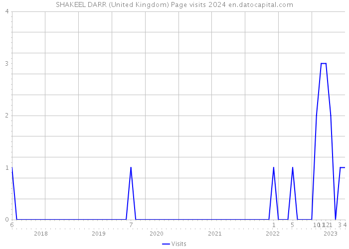 SHAKEEL DARR (United Kingdom) Page visits 2024 