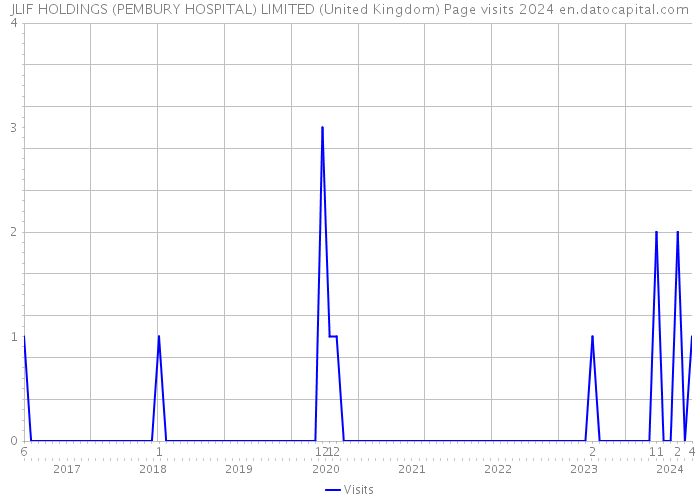 JLIF HOLDINGS (PEMBURY HOSPITAL) LIMITED (United Kingdom) Page visits 2024 
