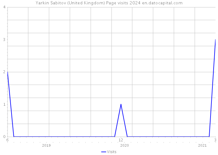 Yarkin Sabitov (United Kingdom) Page visits 2024 