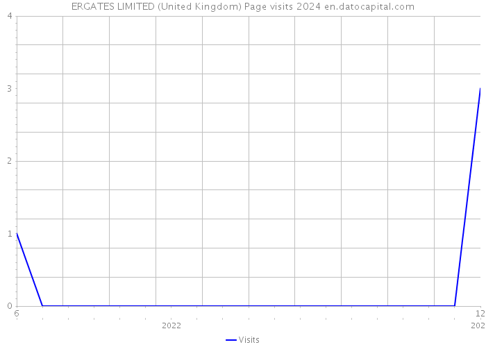 ERGATES LIMITED (United Kingdom) Page visits 2024 
