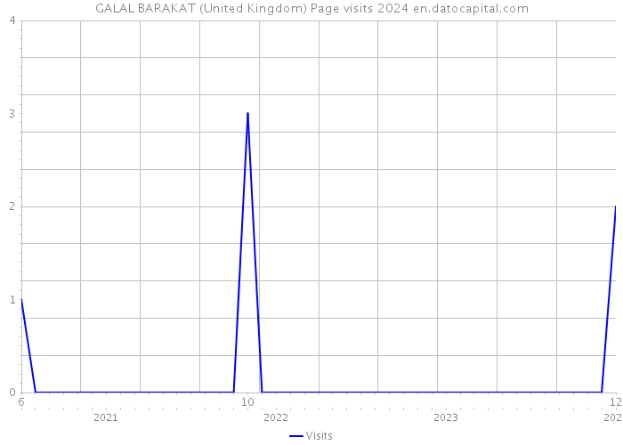 GALAL BARAKAT (United Kingdom) Page visits 2024 