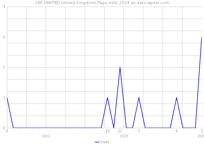 CEF LIMITED (United Kingdom) Page visits 2024 