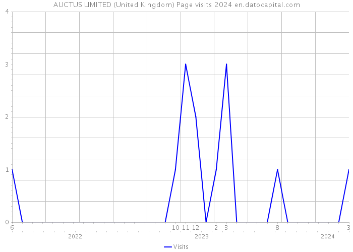 AUCTUS LIMITED (United Kingdom) Page visits 2024 
