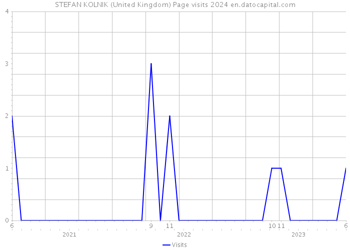 STEFAN KOLNIK (United Kingdom) Page visits 2024 
