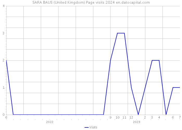 SARA BAUS (United Kingdom) Page visits 2024 