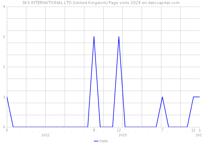 SKS INTERNATIONAL LTD (United Kingdom) Page visits 2024 