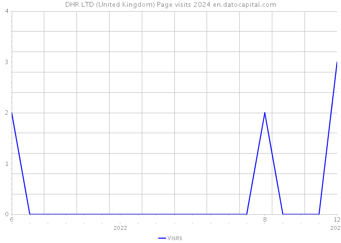 DHR LTD (United Kingdom) Page visits 2024 