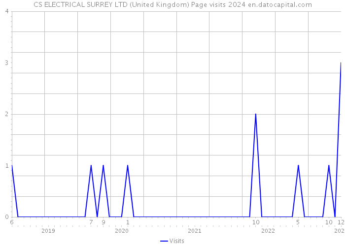 CS ELECTRICAL SURREY LTD (United Kingdom) Page visits 2024 