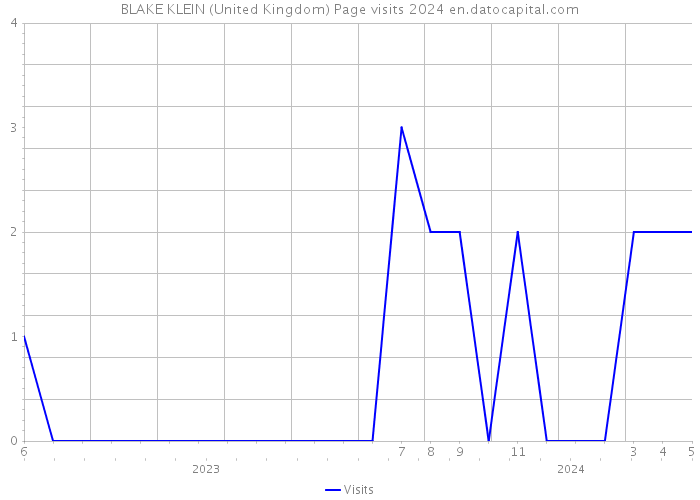 BLAKE KLEIN (United Kingdom) Page visits 2024 
