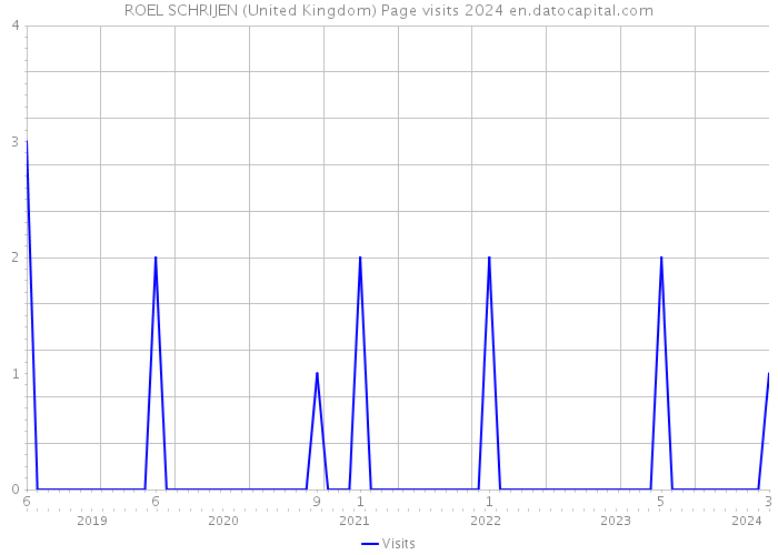 ROEL SCHRIJEN (United Kingdom) Page visits 2024 