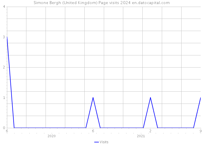 Simone Bergh (United Kingdom) Page visits 2024 
