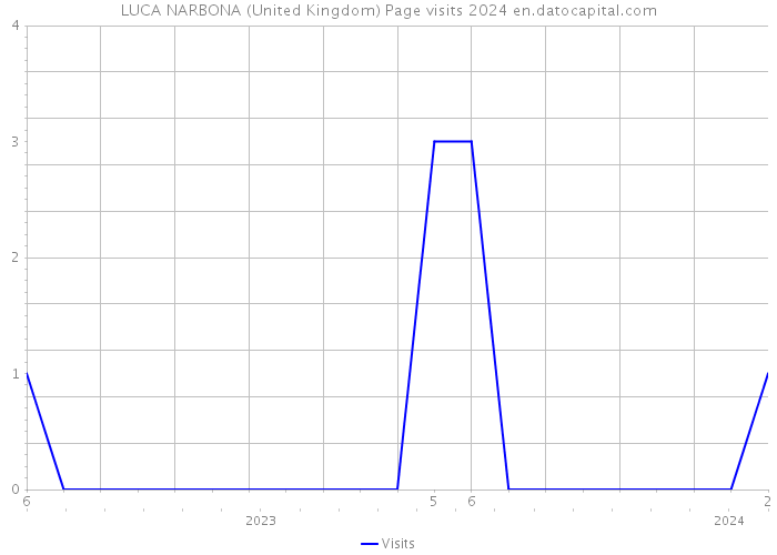 LUCA NARBONA (United Kingdom) Page visits 2024 