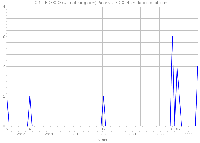 LORI TEDESCO (United Kingdom) Page visits 2024 