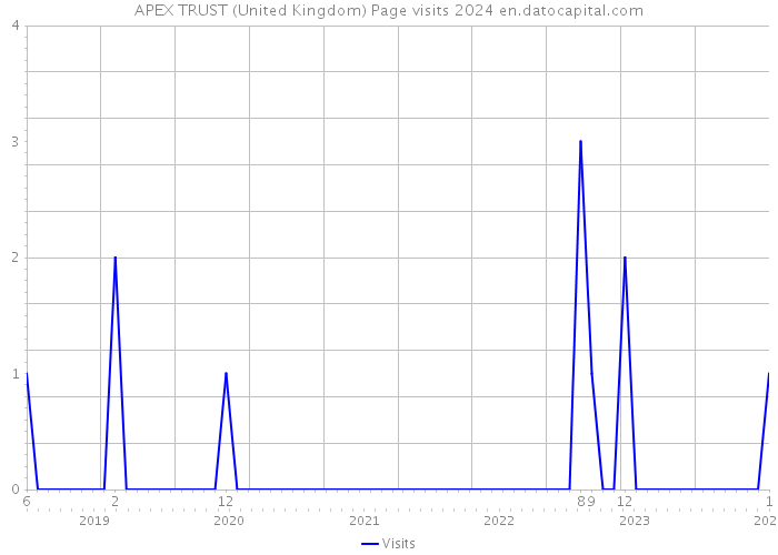 APEX TRUST (United Kingdom) Page visits 2024 