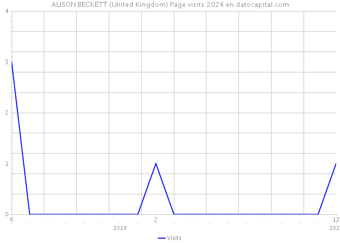ALISON BECKETT (United Kingdom) Page visits 2024 
