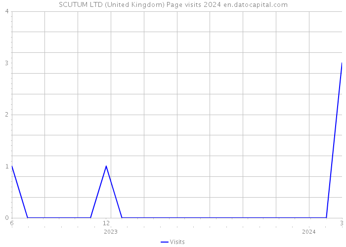 SCUTUM LTD (United Kingdom) Page visits 2024 