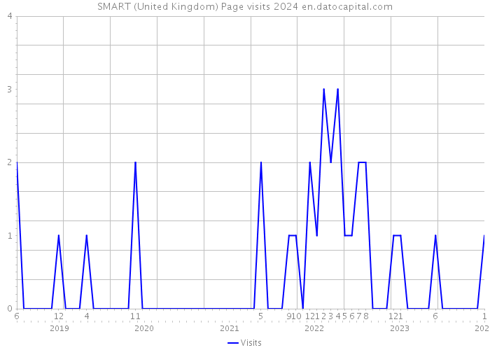 SMART (United Kingdom) Page visits 2024 