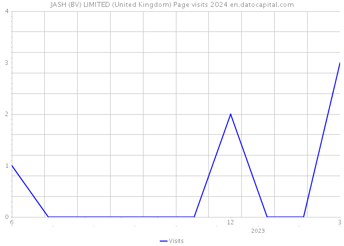 JASH (BV) LIMITED (United Kingdom) Page visits 2024 