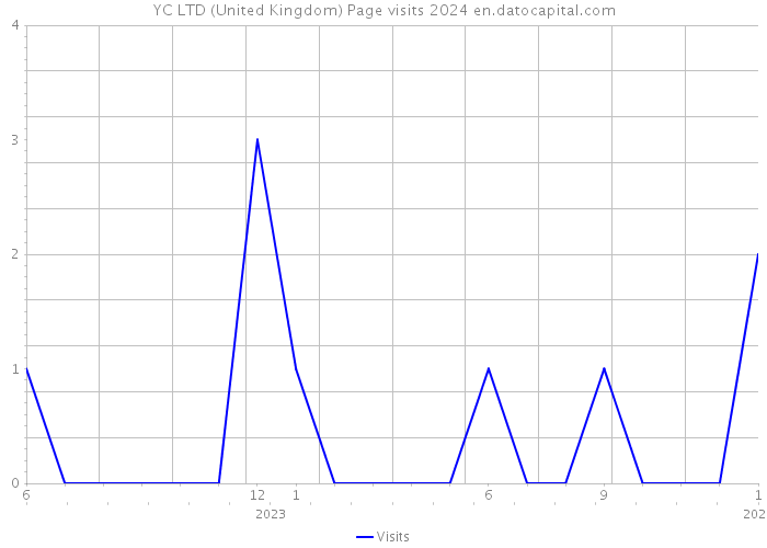 YC LTD (United Kingdom) Page visits 2024 