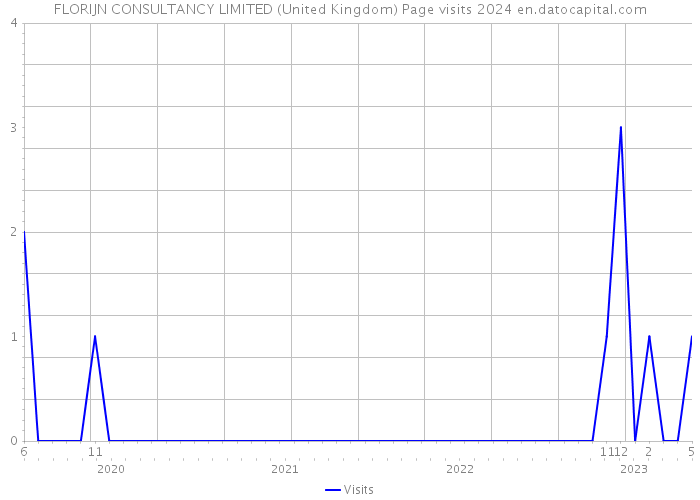FLORIJN CONSULTANCY LIMITED (United Kingdom) Page visits 2024 