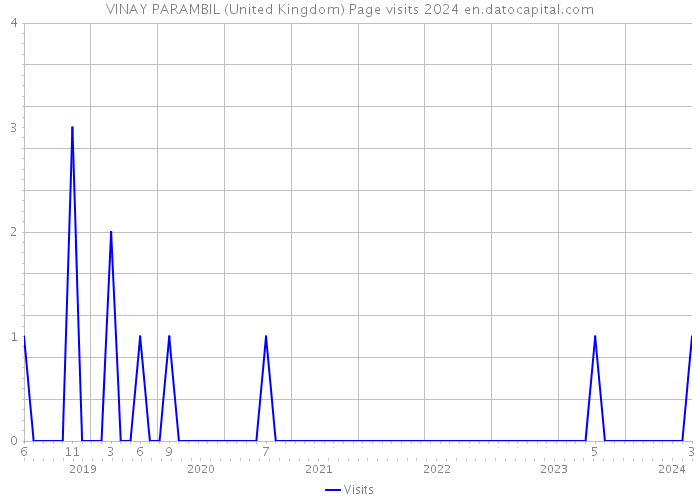 VINAY PARAMBIL (United Kingdom) Page visits 2024 