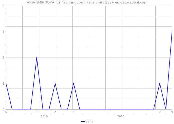 AIGA SMIRNOVA (United Kingdom) Page visits 2024 