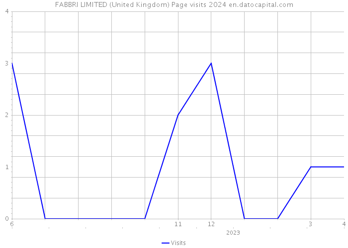 FABBRI LIMITED (United Kingdom) Page visits 2024 