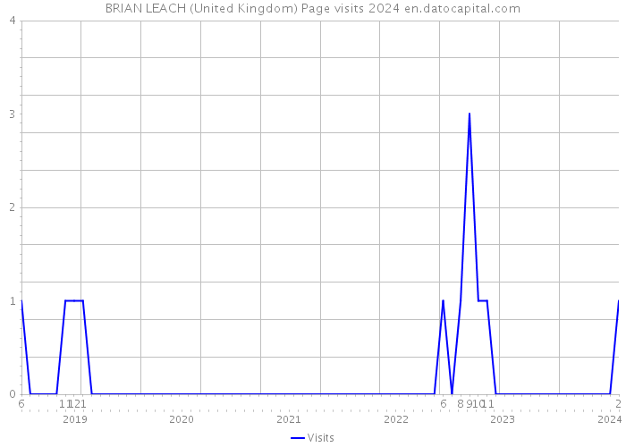 BRIAN LEACH (United Kingdom) Page visits 2024 