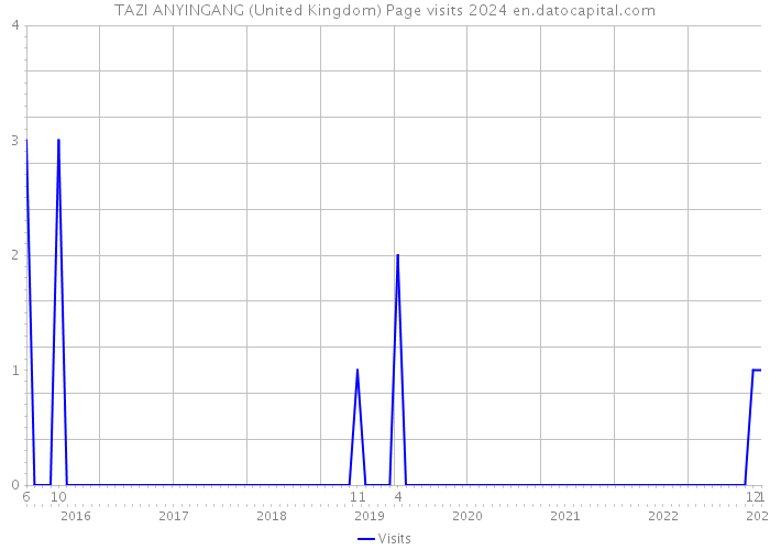 TAZI ANYINGANG (United Kingdom) Page visits 2024 