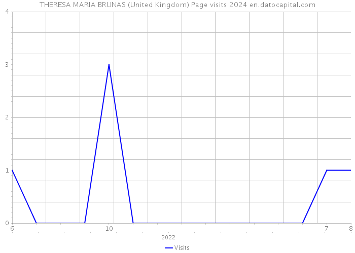 THERESA MARIA BRUNAS (United Kingdom) Page visits 2024 