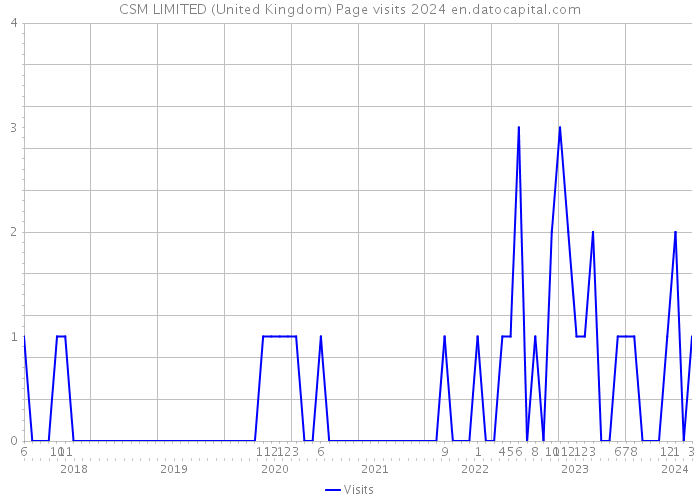 CSM LIMITED (United Kingdom) Page visits 2024 